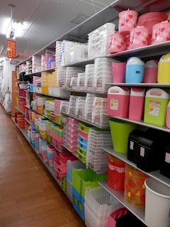 Japanese dollar store bins-every organizer's dream store